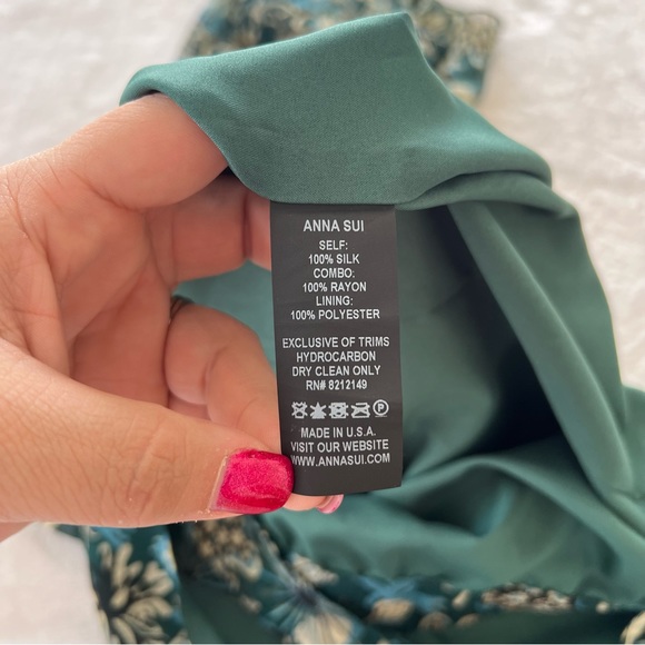 Anna Sui x Free People Coral Star 100% Silk Halter Maxi Dress - Picture 3 of 6